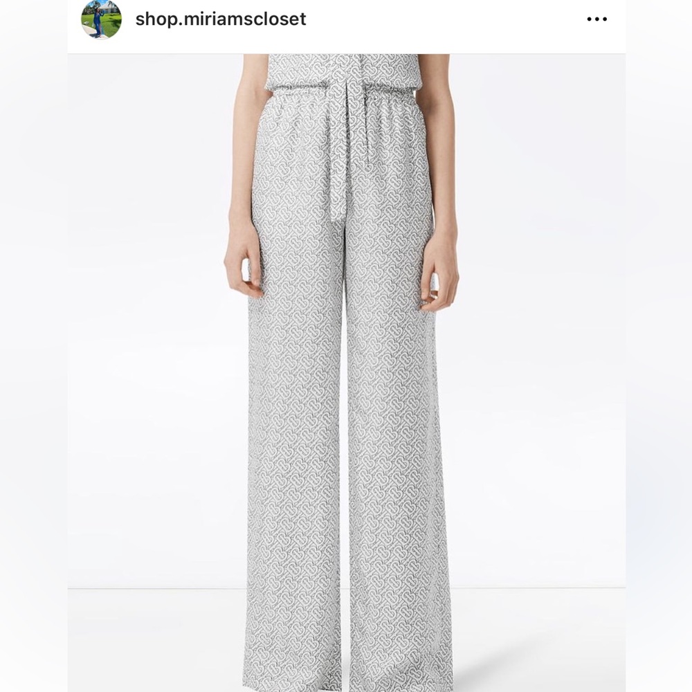 Burberry silk pants worn once